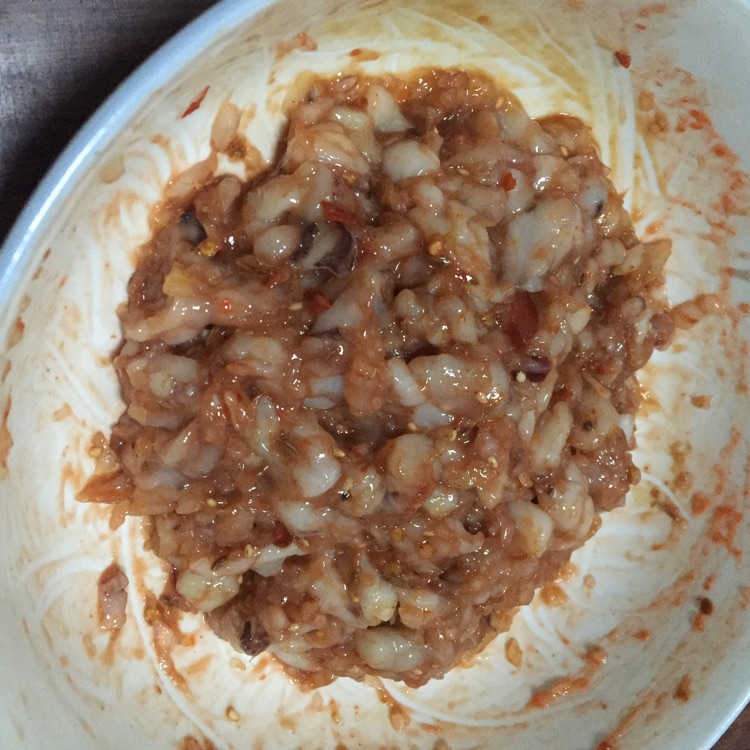 鱿鱼馅饼的做法图解3