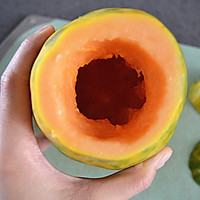 低脂健康零食：木瓜奶冻的做法图解3
