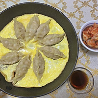 锅贴蛋花的做法图解4