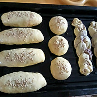 豆沙小面包（无黄油版、普通高筋面粉）的做法图解1