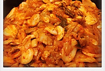 韩式五花肉泡菜炒年糕的做法