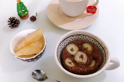 杯子可可蛋糕｜微波炉版