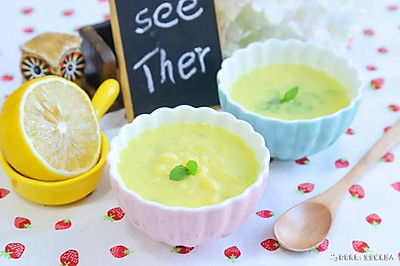 玉米汁蛋黄疙瘩汤 宝宝辅食食谱