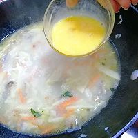 鲜笋脂渣蛋花疙瘩汤的做法图解10