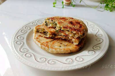 葱香芝麻油酥饼