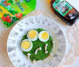 #轻食季怎么吃#小清新减脂餐-豌豆泥小蘑菇沙拉的做法