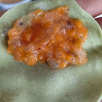 宝宝辅食翡翠虾饺的做法图解3