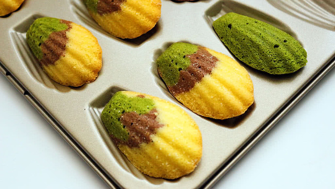 法式三色玛德琳蛋糕