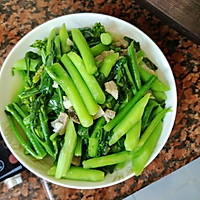 清炒芥蓝的做法图解3