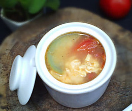 夏季好汤水——番茄丝瓜鸡蛋汤的做法