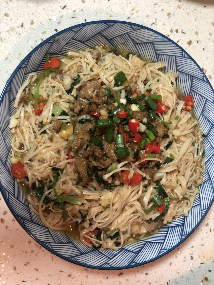 肉沫金针菇的做法