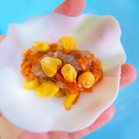 玉米虾仁小包子，不用和面就可以做，超级鲜的做法图解4