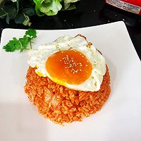 #营养小食光#辣白菜炒饭#十分钟快手美味早餐的做法图解7