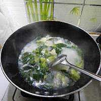 青菜冻豆腐汤的做法图解11