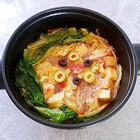 #西班牙橄榄中式创意菜#橄榄白菜粉丝煲的做法图解8