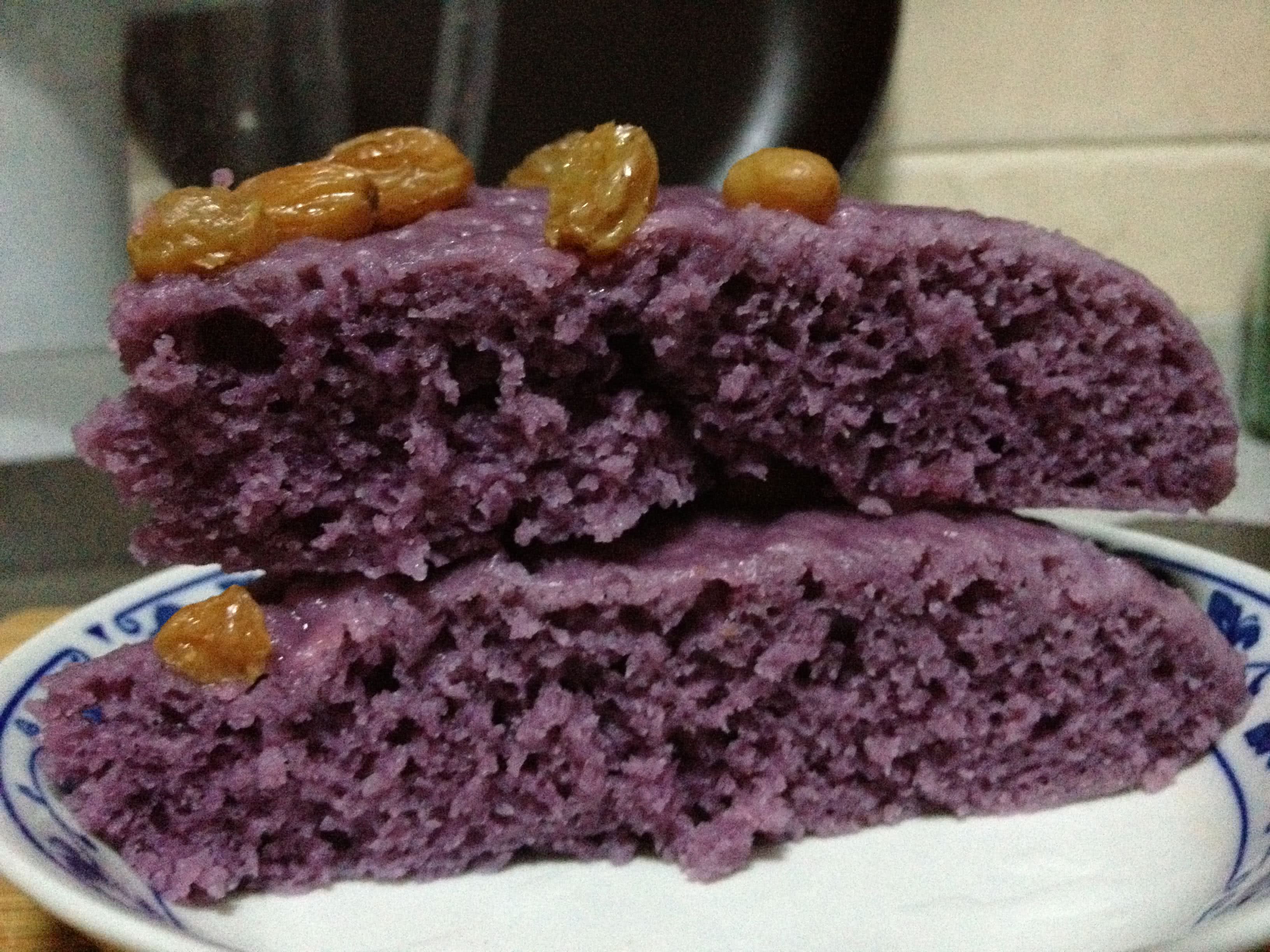 自创紫薯面包做法与图解_紫薯面包_货货的日志_美食天下