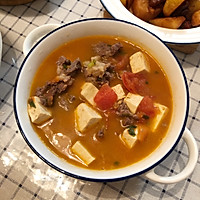 番茄豆腐汤的做法图解4