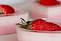 #安佳一口“新”年味#情人节限定雪域草莓双色奶冻的做法