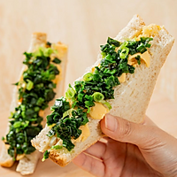 一人鲜食#葱葱三明治的做法图解6