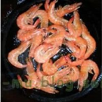 口蘑黑椒北极虾  的做法图解2