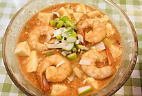 黄金鲜虾豆腐羹的做法