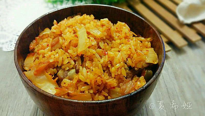 辣白菜猪肉炒饭