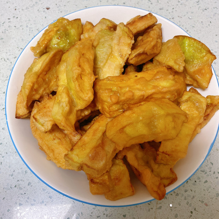 炸茄条的做法