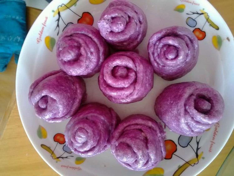 玫瑰紫薯卷的做法