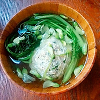 仙女料理，清炖槐花狮子头！的做法图解2