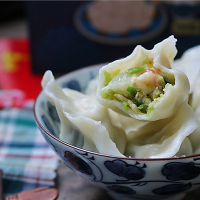 圆白菜虾仁饺子