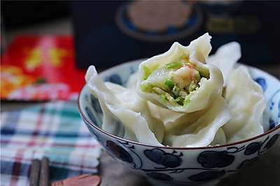 圆白菜虾仁饺子