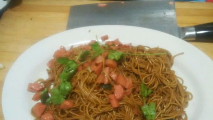 孜然火腿意式炒面