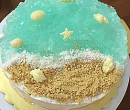海洋蛋糕+#豆果6周年生日快乐#的做法