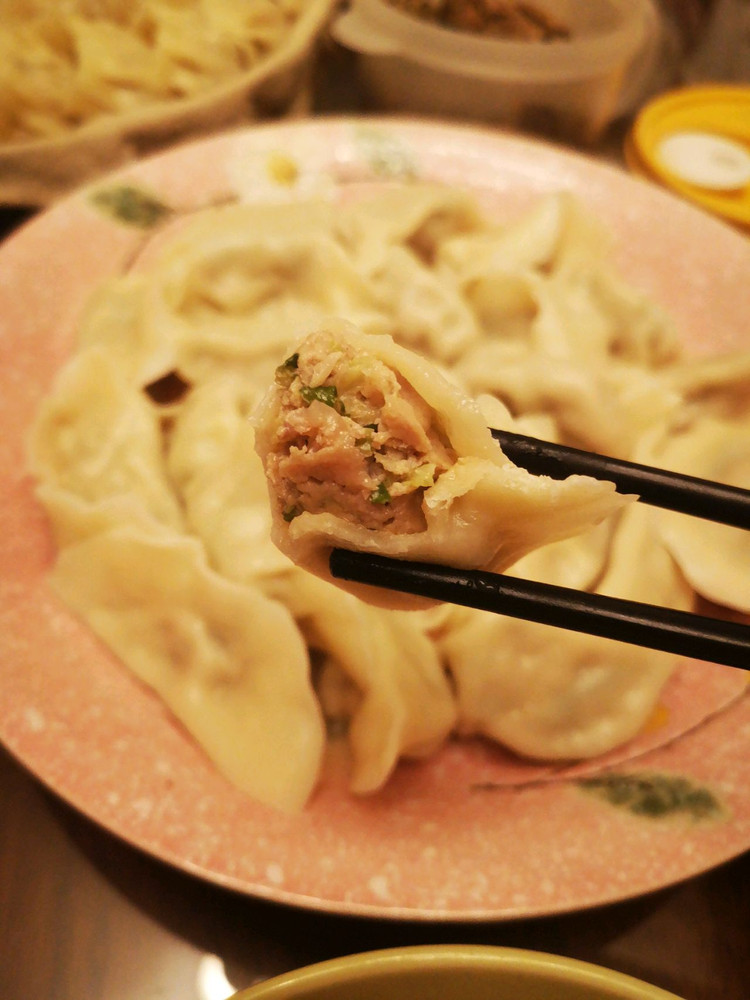 鲜嫩多汁的白菜猪肉馅儿饺子的做法