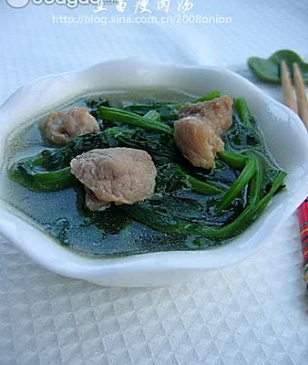 菠菜&豆苗瘦肉汤