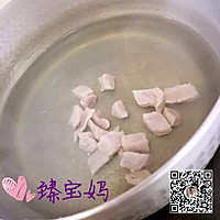 宝宝白菜莲藕猪肉粥的做法图解3