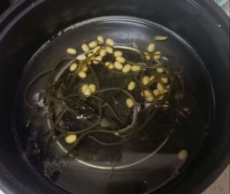 海带黄豆汤的做法