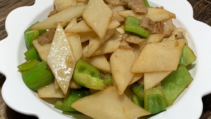 肉片炒山药