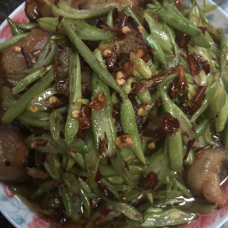 家常菜&四季豆炒腊肉的做法