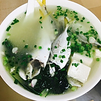 海鱼豆腐青菜汤的做法图解4