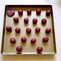 红丝绒巧克力豆曲奇#厉害了我的零食#的做法图解7