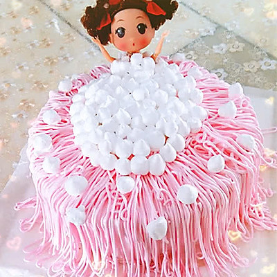 公主娃娃洗澡蛋糕