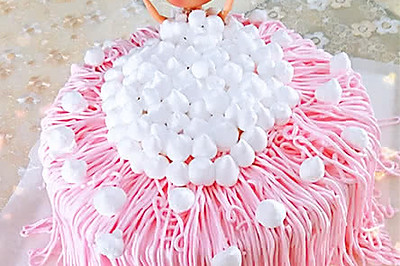 公主娃娃洗澡蛋糕