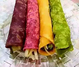 蔬果彩色卷饼的做法