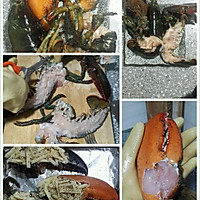 蒜蓉芝士胡椒焗龙虾+培根苹果沙拉的做法图解1