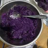 家庭版紫薯饼的做法图解2