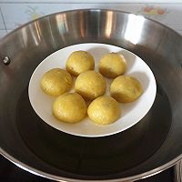 椰香红薯红豆糯米糍的做法图解8