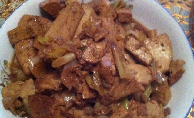 大葱烧豆腐