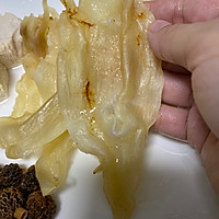 野生羊肚菌炖鱼胶汤，这样子炖软糯粘滑口感好的做法图解2