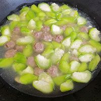 丝瓜牛肉丸汤的做法图解5
